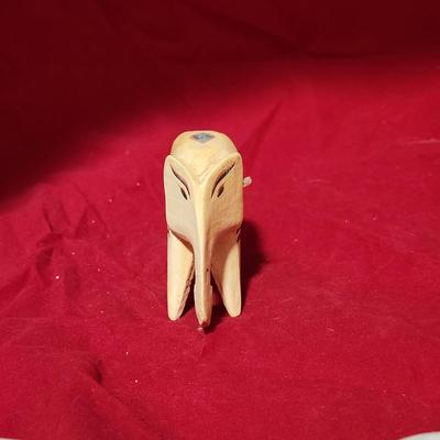 Wooden elephant figure