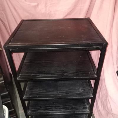 BLACK FIVE SHELF STAND