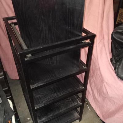 BLACK FIVE SHELF STAND