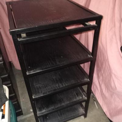 BLACK FIVE SHELF STAND