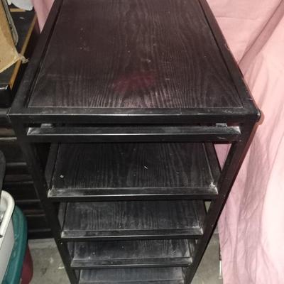 BLACK FIVE SHELF STAND