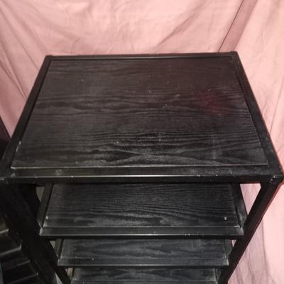 BLACK FIVE SHELF STAND