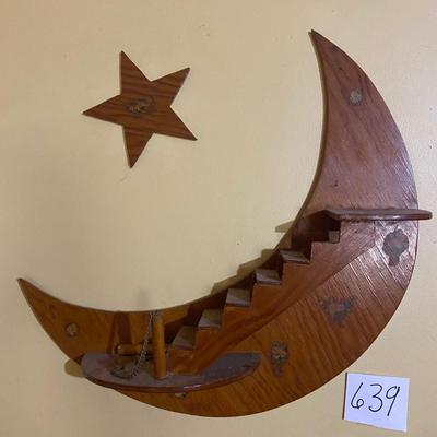 Vintage Moon and Star Wall Hanging