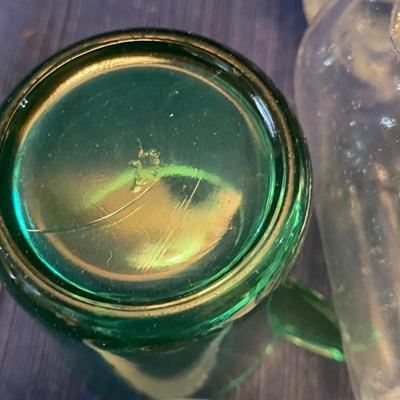Akro Agate Small Stippled Band Pitcher
