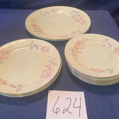 Homer Laughlin Eggshell Nautilus Tulip Plates
