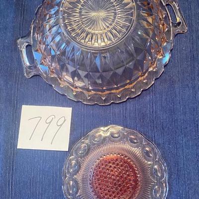 1930s Jeanette Windsor Pink Depression 9â€ Bowl