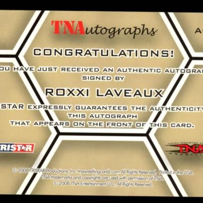 2008 TNA AUTOGRAPHS ROXXI LAVEAUX