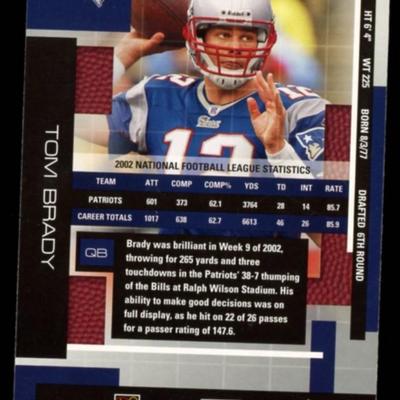 2003 ABSOLUTE TOM BRADY2003 ABSOLUTE TOM BRADY