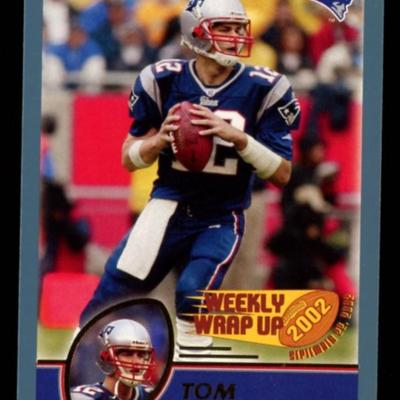 2003 TOPPS TOM BRADY WEEKLY WRAP UP