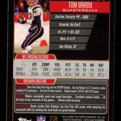 2005 BOWMAN TOM BRADY