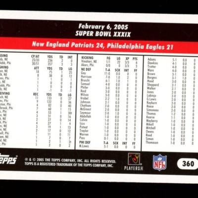 2005 TOPPS TOM BRADY