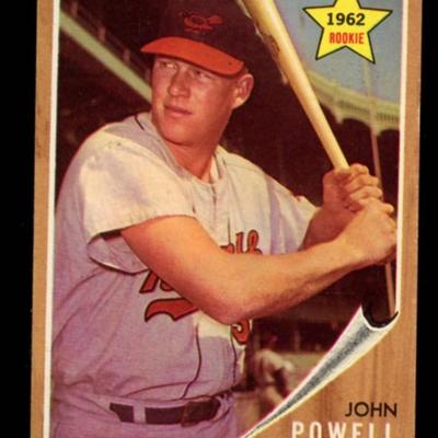 1962 TOPPS BOOG POWELL ROOKIE CARD