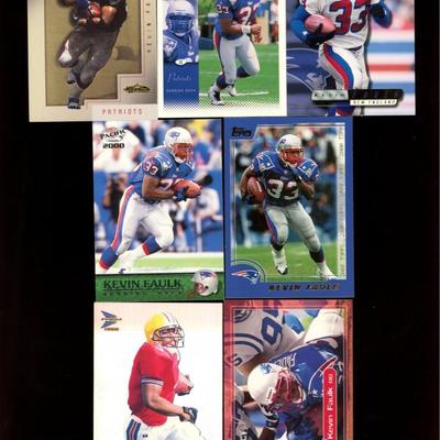 Lot Of 7 Kevin Faulk Rookie Cards