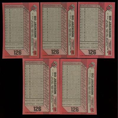 1989 BOWMAN BO JACKSON LOT OF 5