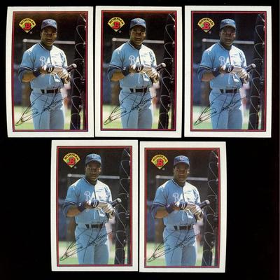 1989 BOWMAN BO JACKSON LOT OF 5