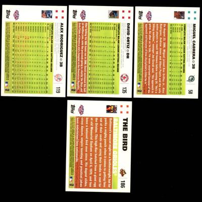 2007 Topps Opening Day Baseball Lot Of 4
