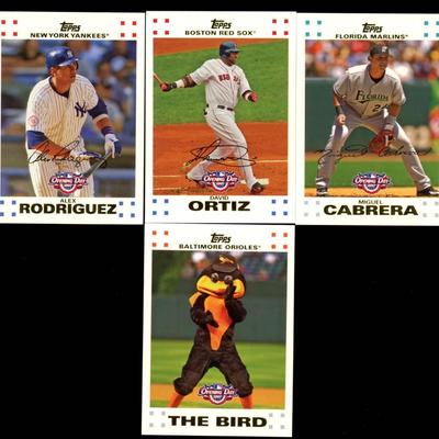 2007 Topps Opening Day Baseball Lot Of 4