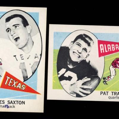 1961 NU-CARD FOOTBALL LOT OF 2
