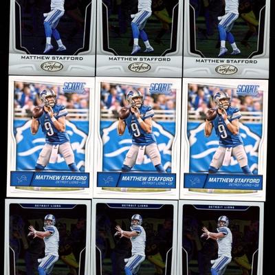 Matthew Stafford Lot Of 9