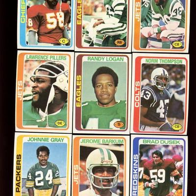 1978 TOPPS FOOTBALL LOT OF 9