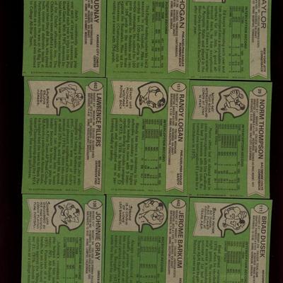 1978 TOPPS FOOTBALL LOT OF 9