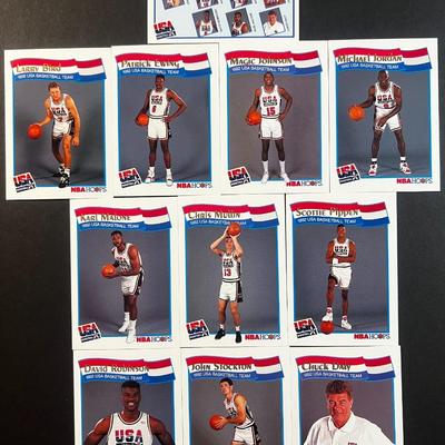 1991 NBA HOOPS COMPLETE DREAM TEAM LOT USA OLYMPIC SET