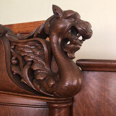 Carved dragon curio