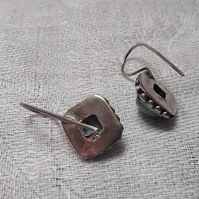 Gorgeous Vintage Turquoise 925 Earrings