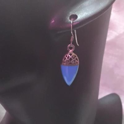 Unique Vintage Turquoise 925 Earrings