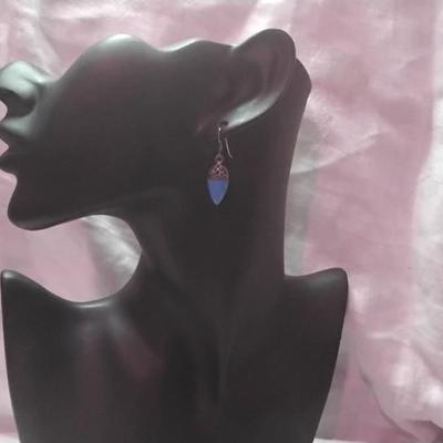 Unique Vintage Turquoise 925 Earrings
