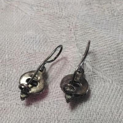 Vintage Amethyst 925 Earrings