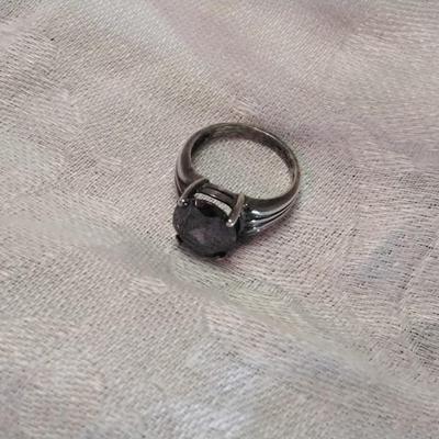 Gorgeous Vintage Amethyst 925 Ring Size 6