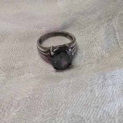 Gorgeous Vintage Amethyst 925 Ring Size 6