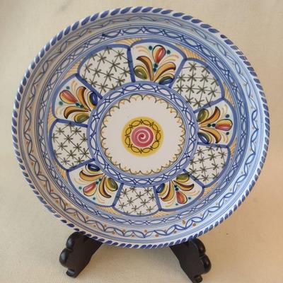 Hand-Painted Pottery Ceramic Large Serving Dish