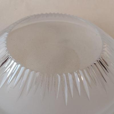 Mid Century Crystal Glass Arrangement Centerpiece Bowl