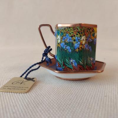Charlotte di Vita Collector Edition Enameled Demitasse Cup and Saucer