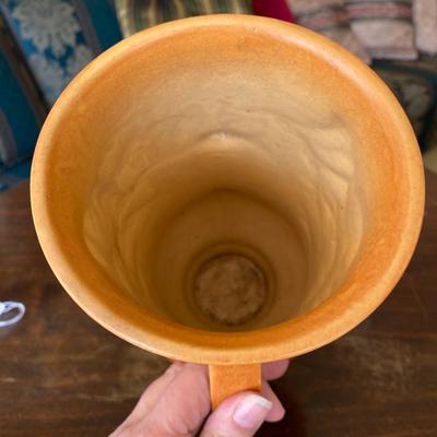 Midcentury Roseville Brown Freesia 123-9 Vase