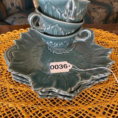 Steubenville Woodfield Ceramic Cups and Saucers 