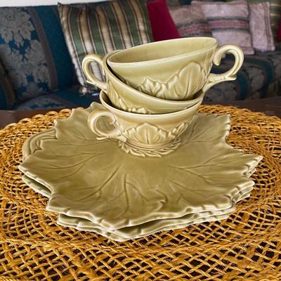Steubenville Woodfield Ceramic Cups and Saucers 