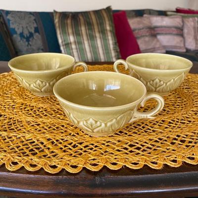 Steubenville Woodfield Ceramic Cups and Saucers 