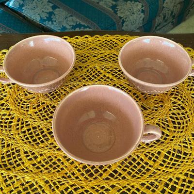 Steubenville Woodfield Ceramic Cups and Saucers 