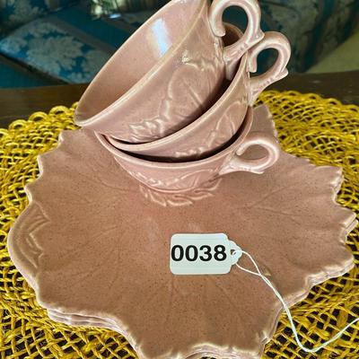 Steubenville Woodfield Ceramic Cups and Saucers 