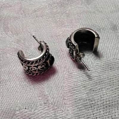 Elegant Onyx 925 Earrings