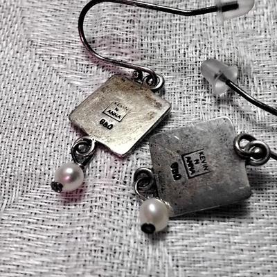 Kevin N Anna Cultured Pearl 950 Earrings