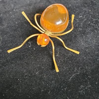 Russian Amber Pin