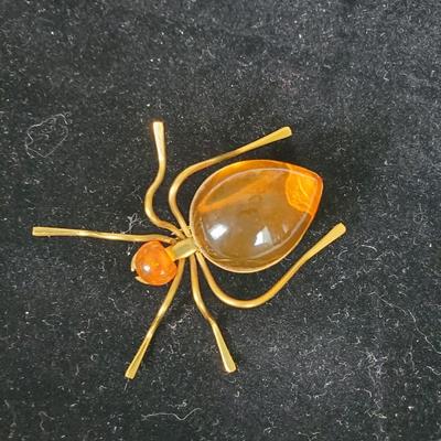 Russian Amber Pin