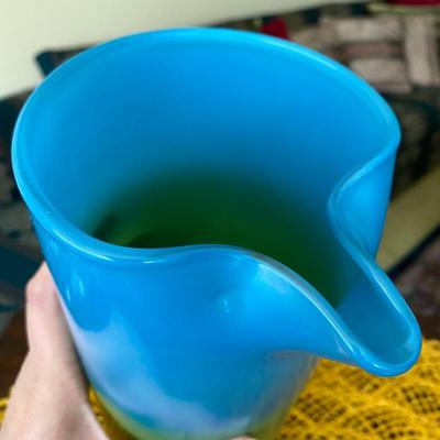 Midcentury WV Blendo Martini Pitcher Bermuda Twist Pattern