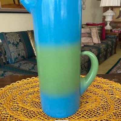 Midcentury WV Blendo Martini Pitcher Bermuda Twist Pattern