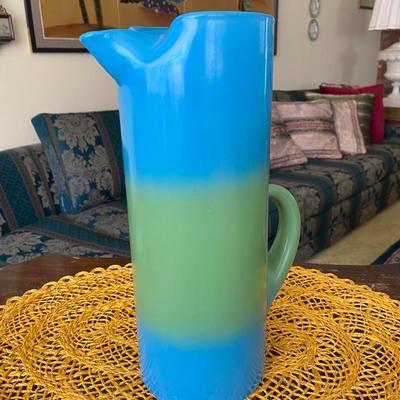 Midcentury WV Blendo Martini Pitcher Bermuda Twist Pattern