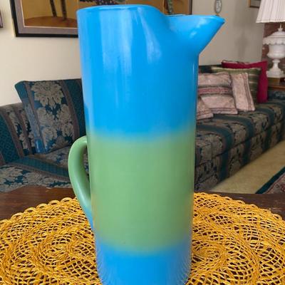 Midcentury WV Blendo Martini Pitcher Bermuda Twist Pattern